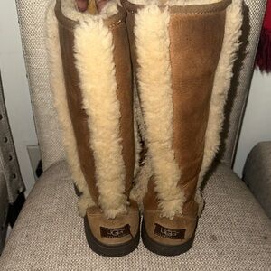UGG Brown and Cream Kids Boots